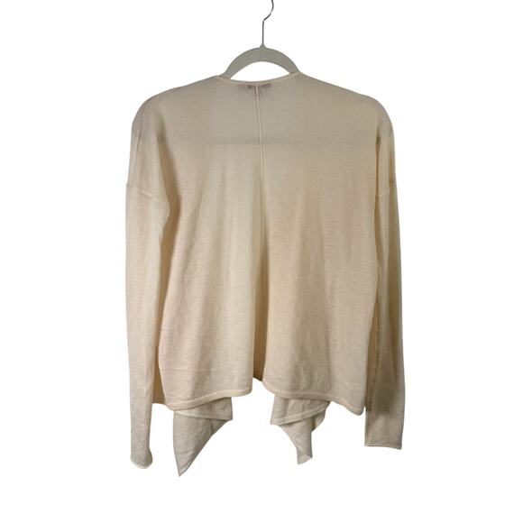 Calypso St Barth Cream 100% Cashmere Cardigan Sweater Open Front Womens Small - Picture 7 of 7